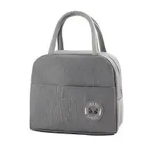 Sac isotherme en aluminium pour repas, sac à bento pour étudiant 9