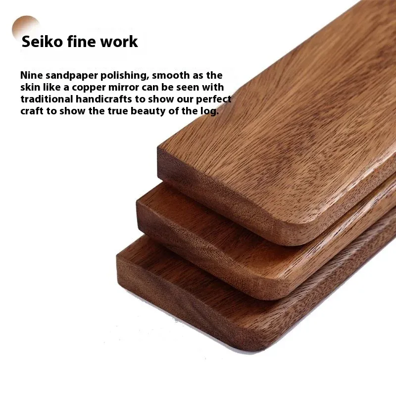 Repose-poignet ergonomique en bois de noyer pour clavier mécanique 87, 98, 104 et 108 touches 6