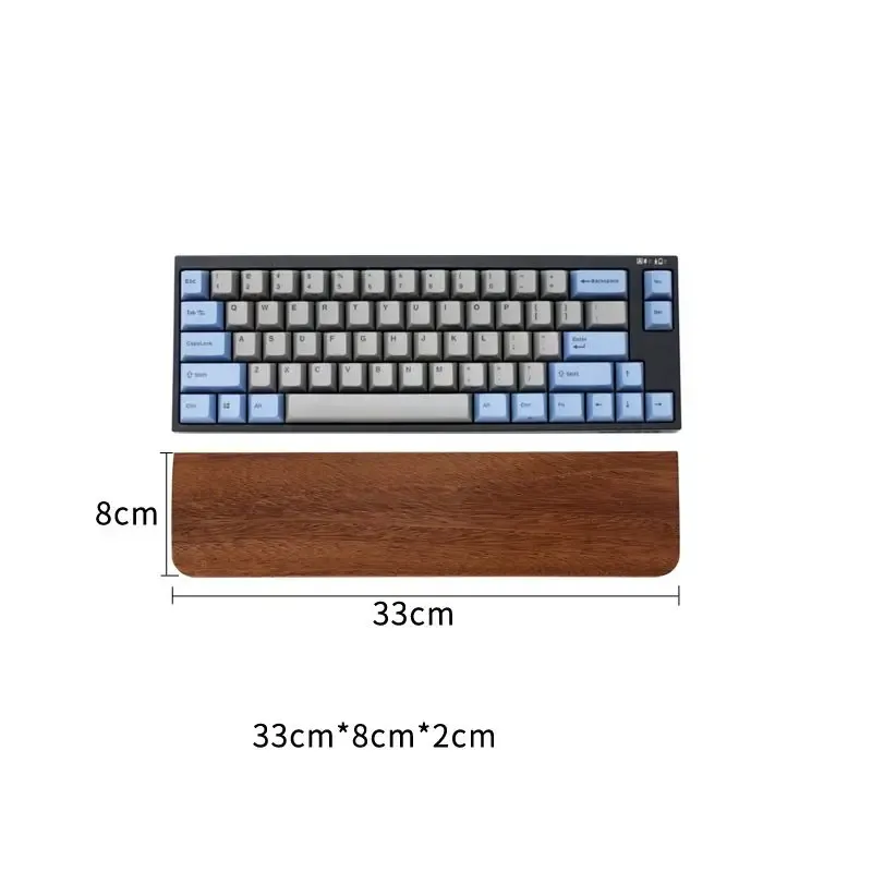 Repose-poignet ergonomique en bois de noyer pour clavier mécanique 87, 98, 104 et 108 touches 7