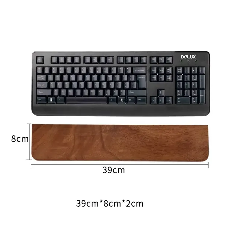 Repose-poignet ergonomique en bois de noyer pour clavier mécanique 87, 98, 104 et 108 touches 9