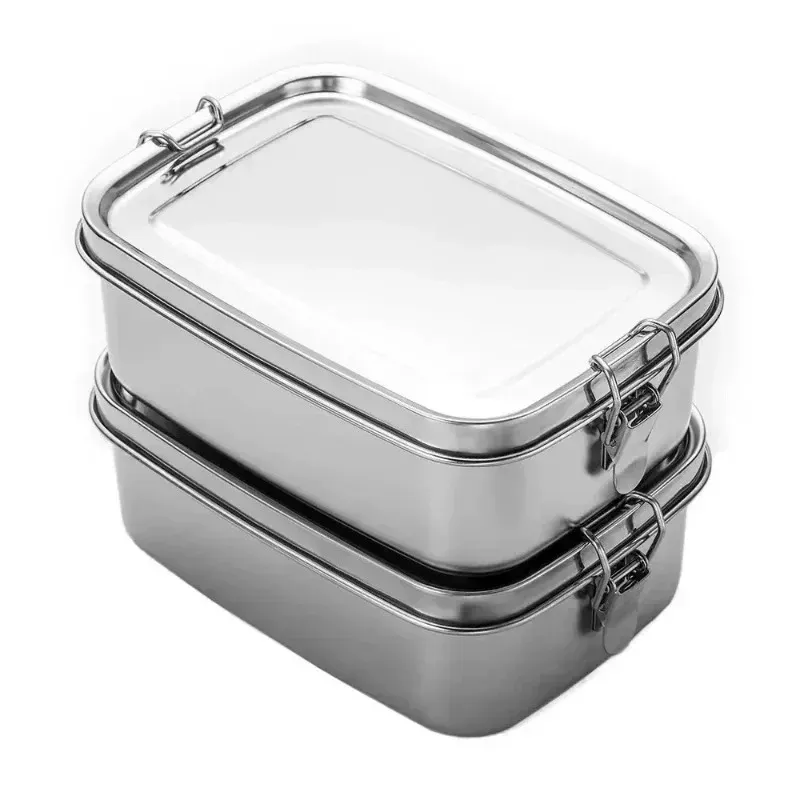 Boîte à déjeuner Bento en acier inoxydable, étanche, pour enfants et adultes, compatible lave-vaisselle - Image 1