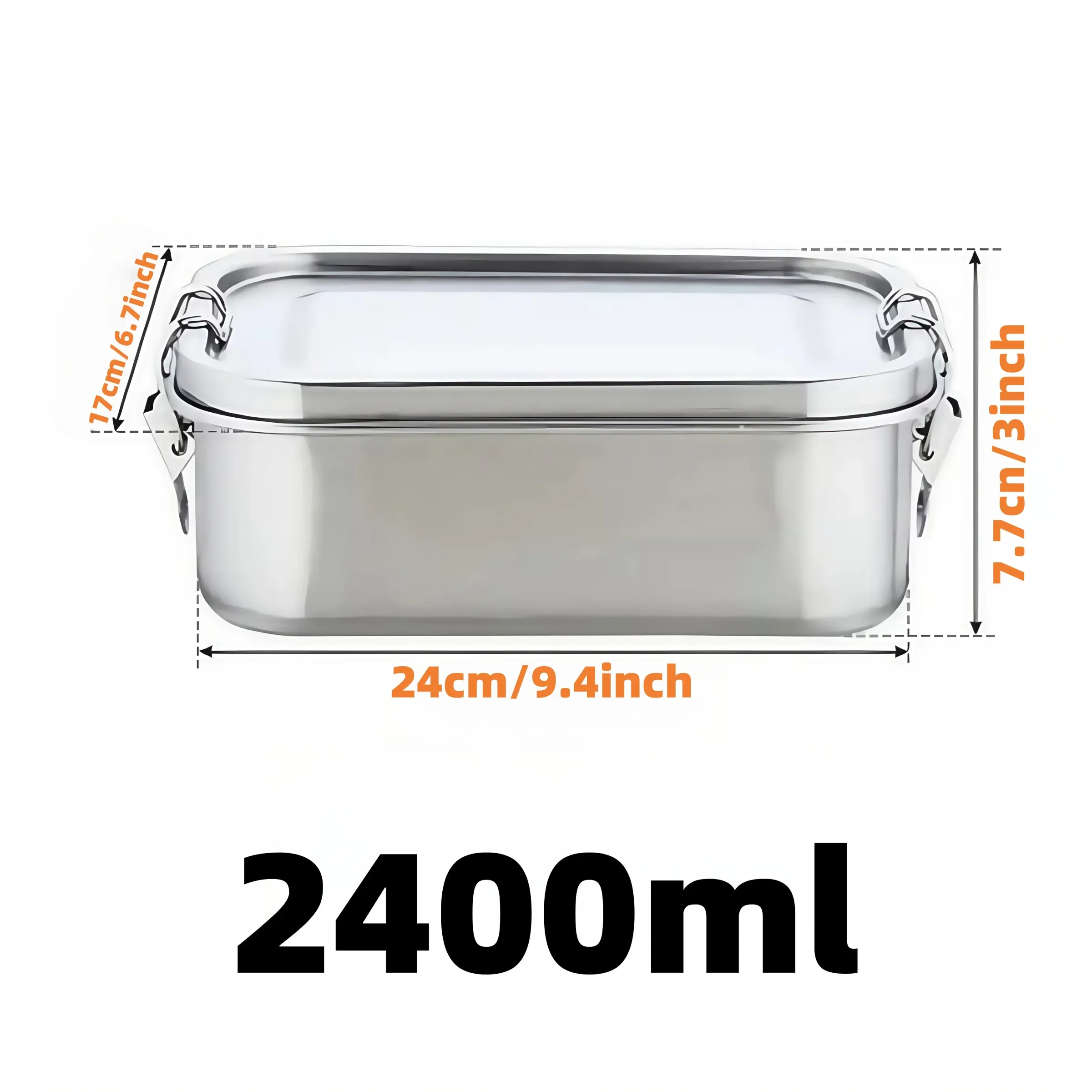 Boîte à déjeuner Bento en acier inoxydable, étanche, pour enfants et adultes, compatible lave-vaisselle 8