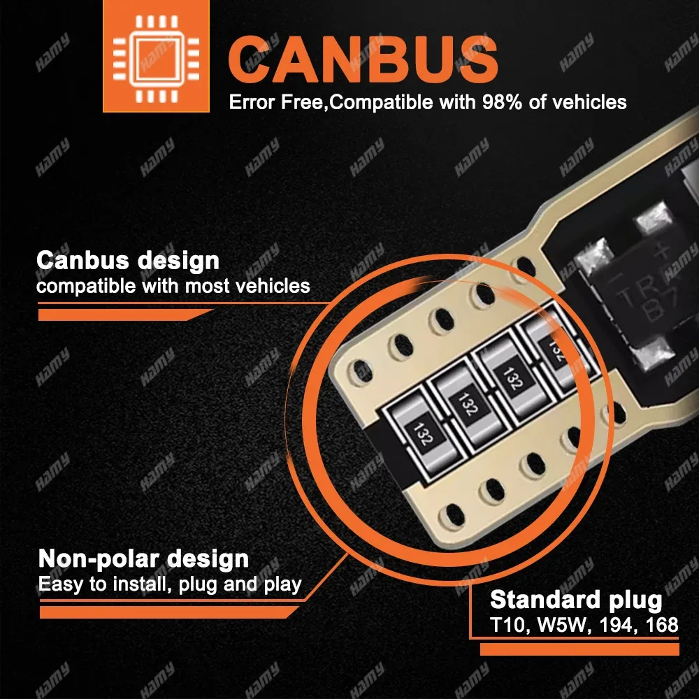 Ampoules LED installées dans un véhicule