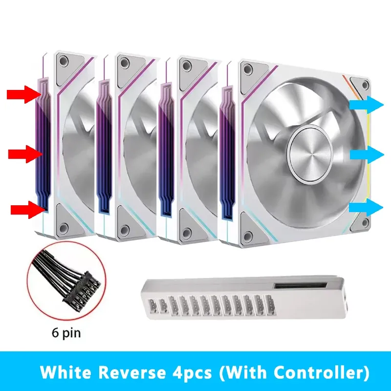 Ventilateur RGB 120 mm à 6 broches Prism 5 PRO pour boîtier PC 14