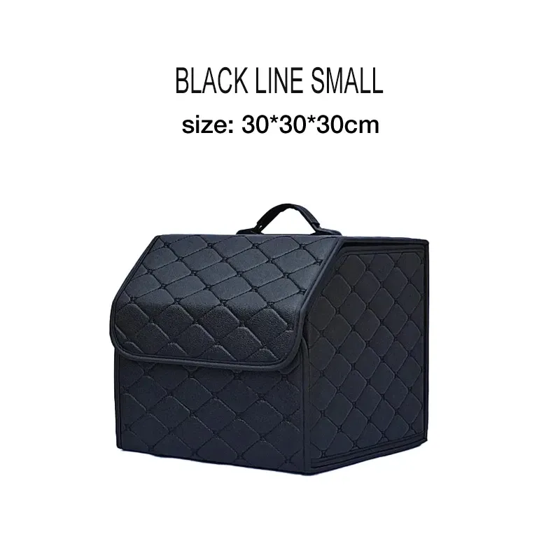 Organisateur de coffre de voiture grande capacité, pliable, en cuir, pour outils et accessoires automobiles 11