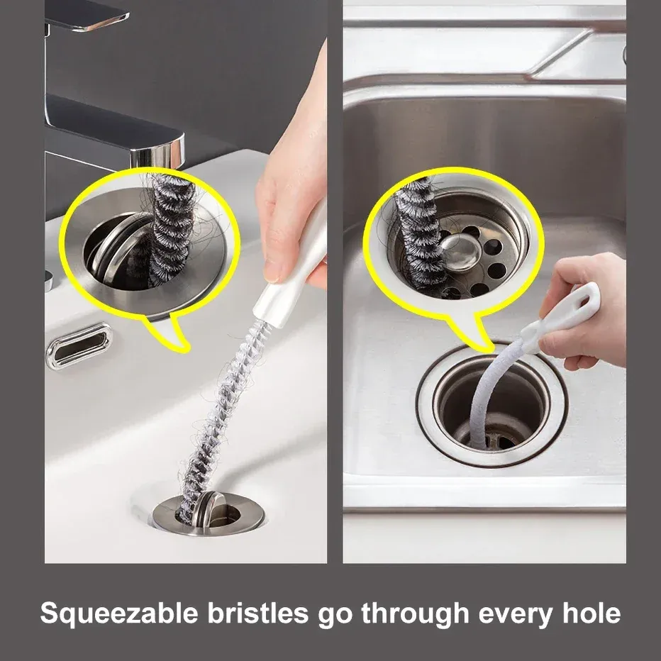 Brosse de nettoyage pour siphon de douche