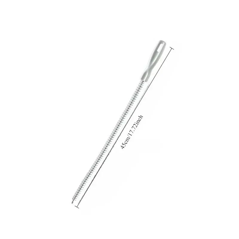 Brosse anti-colmatage longue pour douche et baignoire, collecteur de cheveux pour canalisations 7