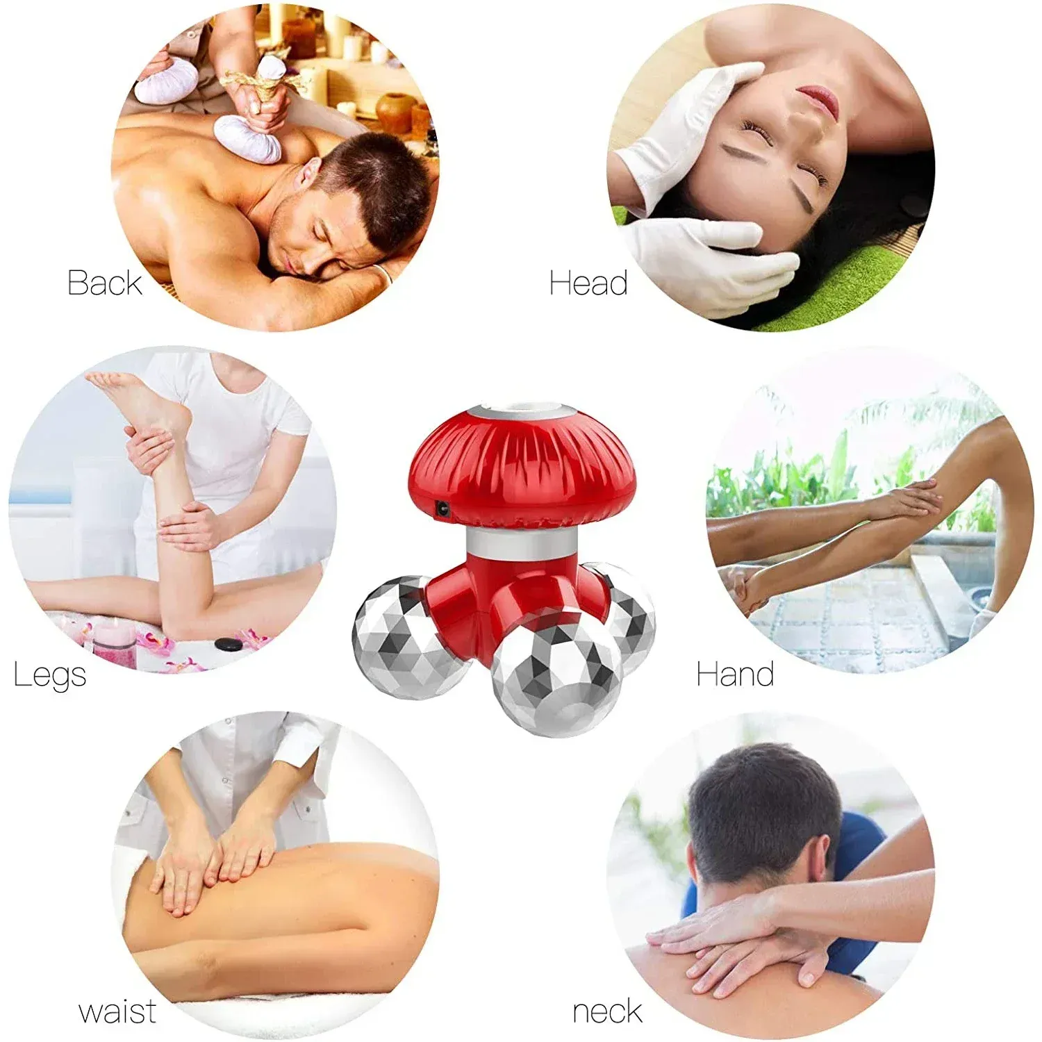 Masseur vibrant portatif 4 en 1 – détente