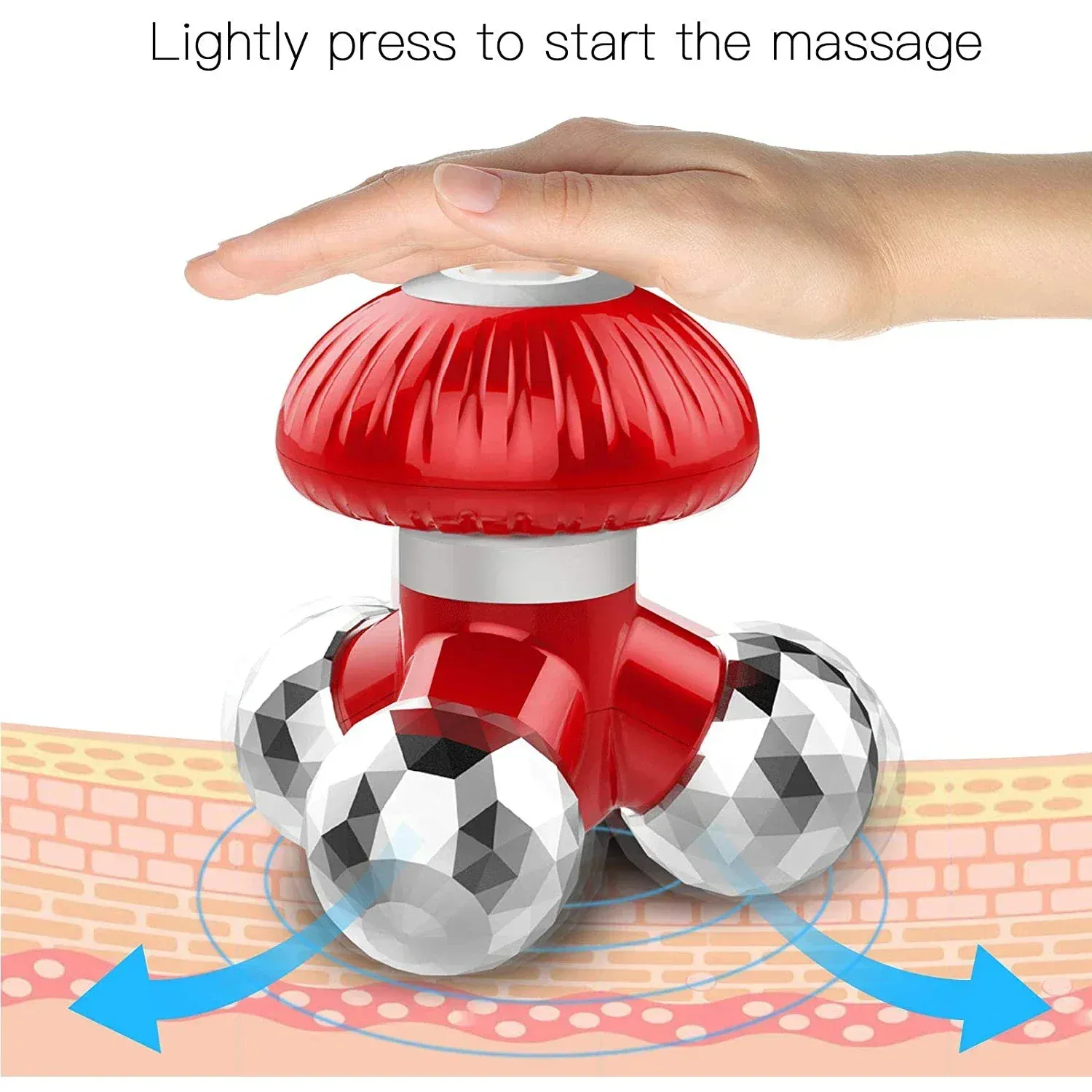 Masseur vibrant portatif 4 en 1 – en situation