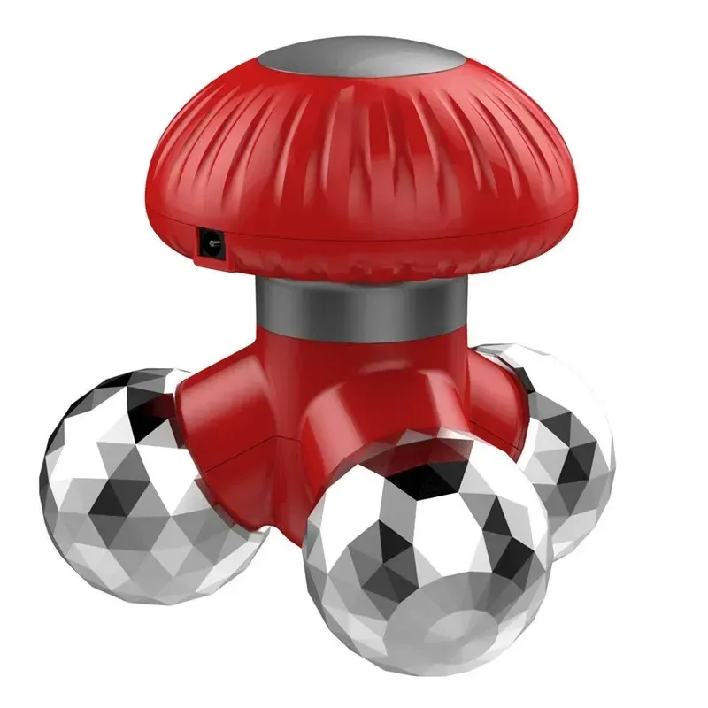Mini masseur vibrant portatif 4 en 1 avec 3 têtes de massage interchangeables pour la relaxation et le soulagement des tensions musculaires 9