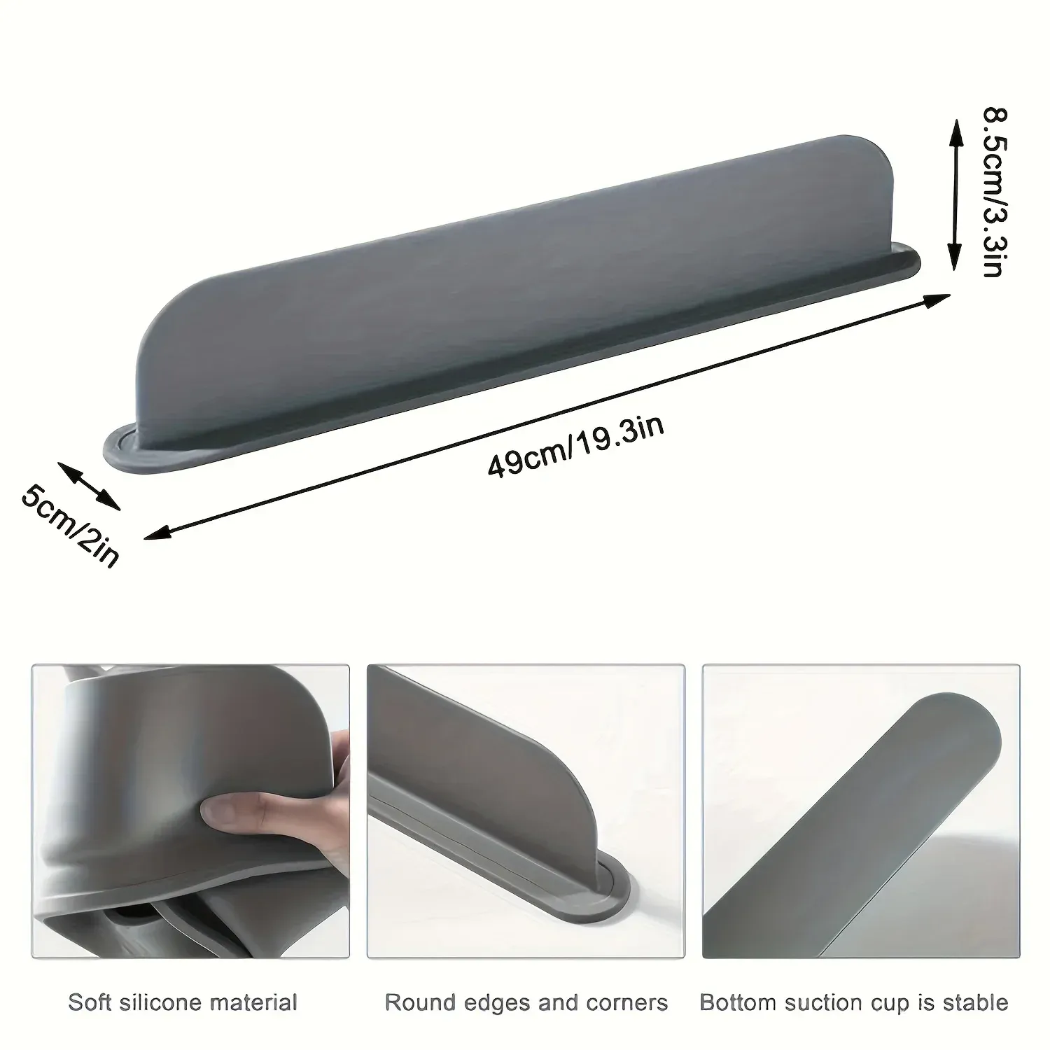 Déflecteur anti-éclaboussures en silicone pour évier et robinet 2