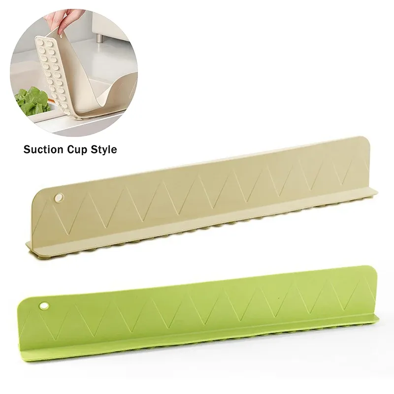 Garde-boue d'évier en silicone avec ventouse, protection anti-éclaboussures pour cuisine et salle de bain 3