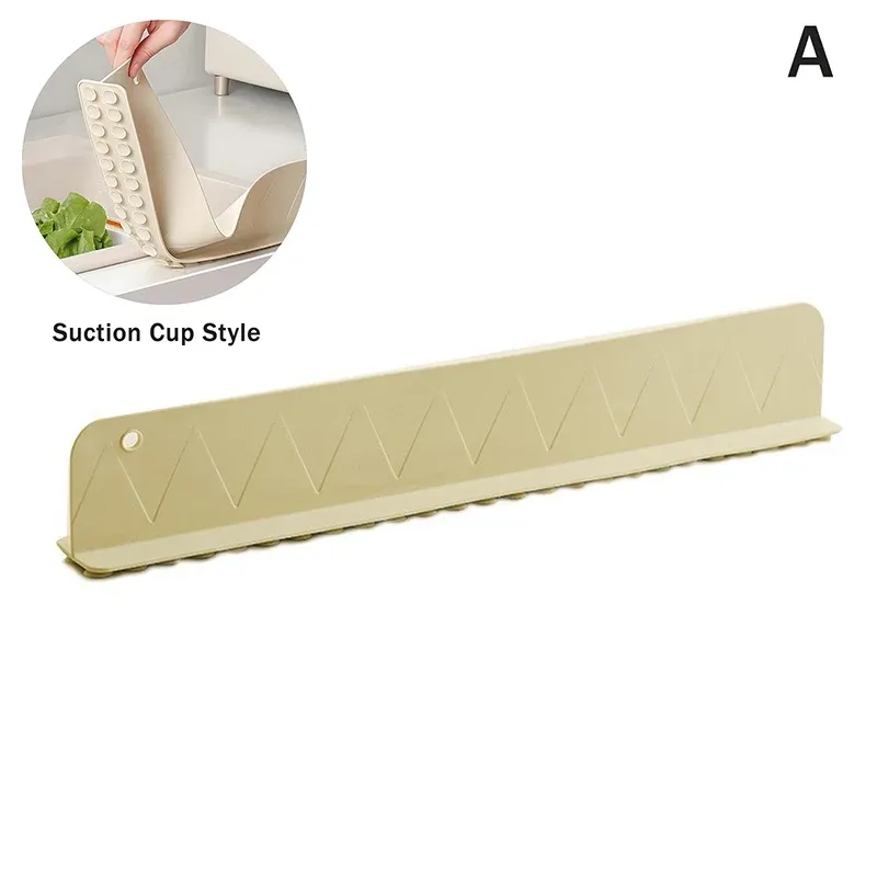 Garde-boue d'évier en silicone avec ventouse, protection anti-éclaboussures pour cuisine et salle de bain 7