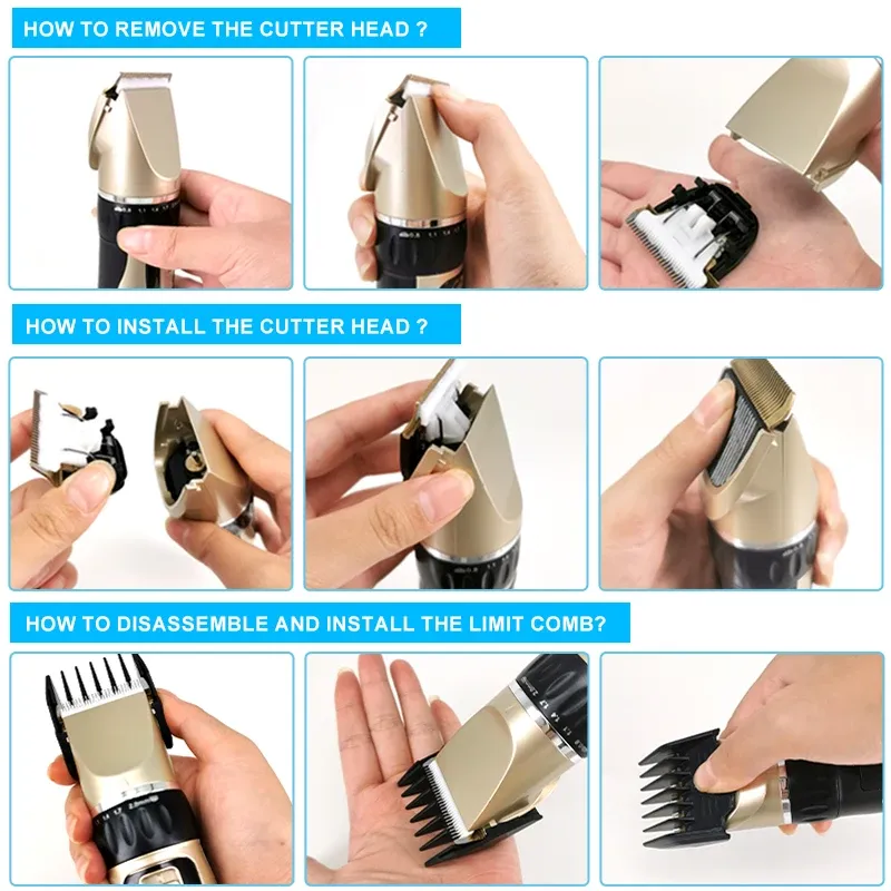 Tondeuse à cheveux professionnelle pour hommes
