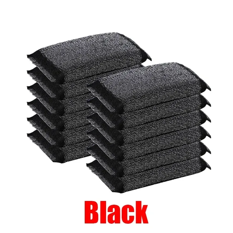 Chiffon de nettoyage en acier inoxydable réutilisable, double face et antiadhésif, pour casseroles, lot de 2 ou 10 pièces 8