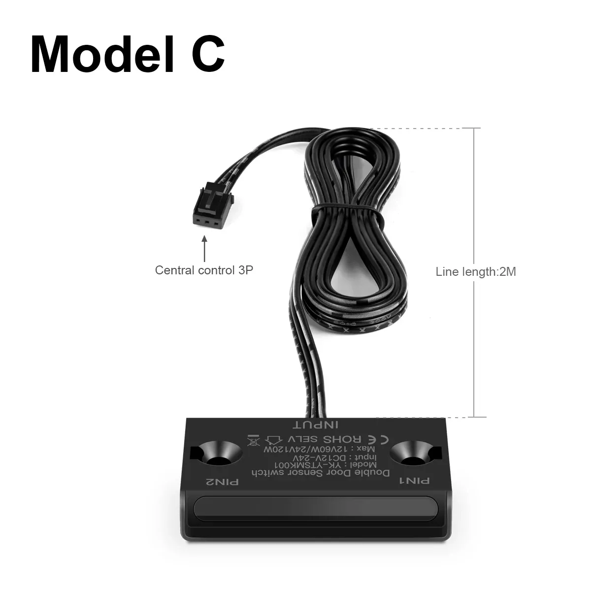 Interrupteur de porte infrarouge DC 12-24 V à double capteur de proximité, pour contrôle de l'éclairage LED de placard et armoire 7