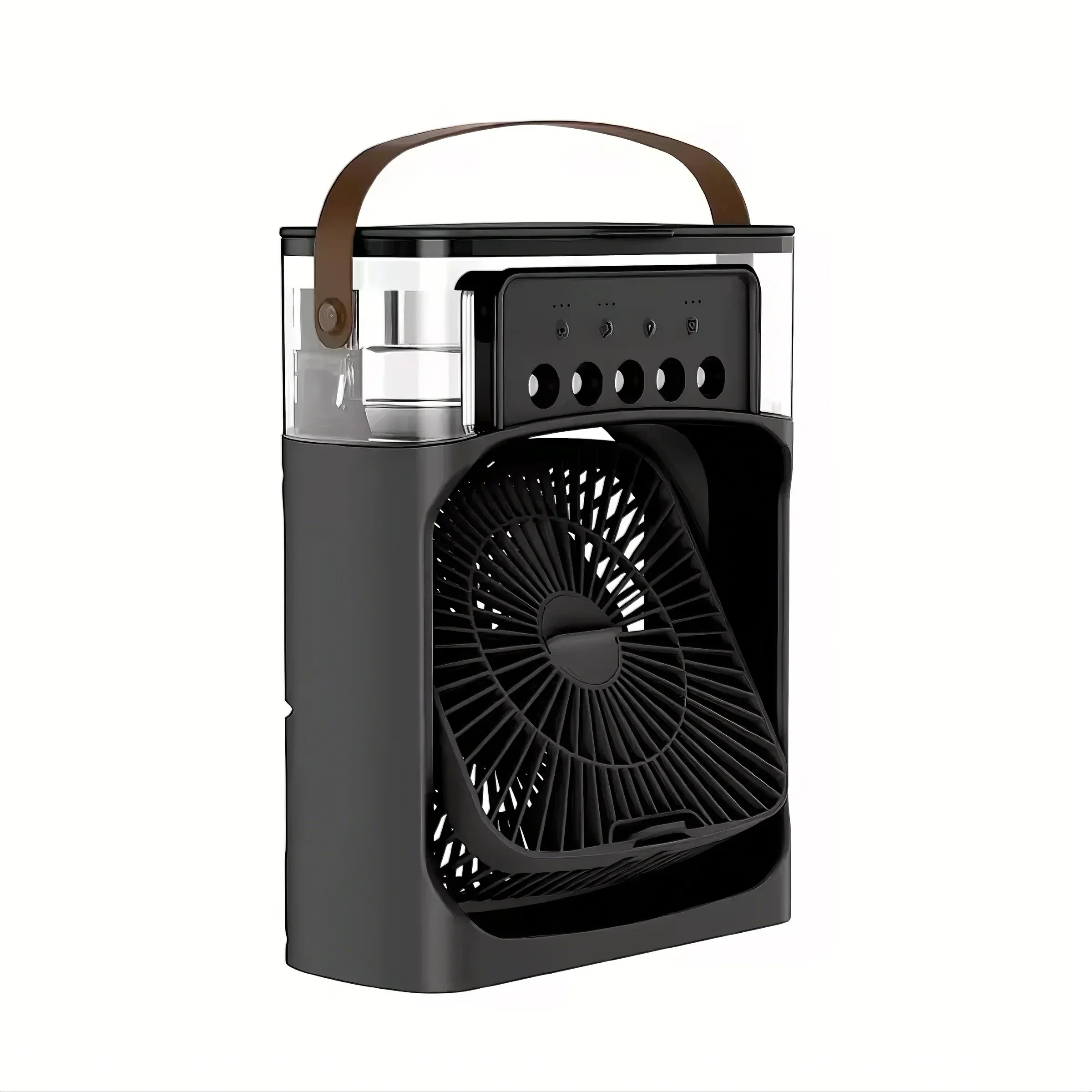Mini ventilateur rafraîchisseur d'air portable 3 en 1 avec humidificateur, veilleuse LED et minuterie 1 à 3 h 9