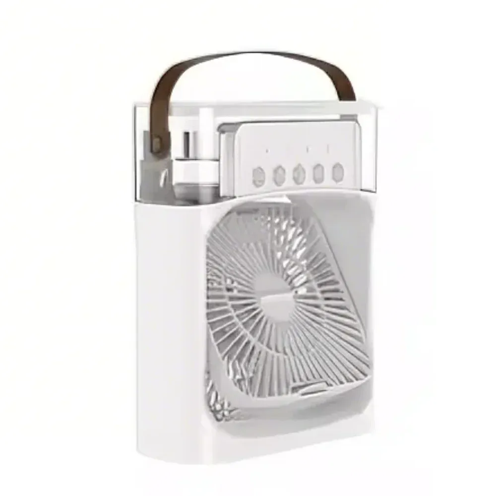 Mini ventilateur rafraîchisseur d'air portable 3 en 1 avec humidificateur, veilleuse LED et minuterie 1 à 3 h 11
