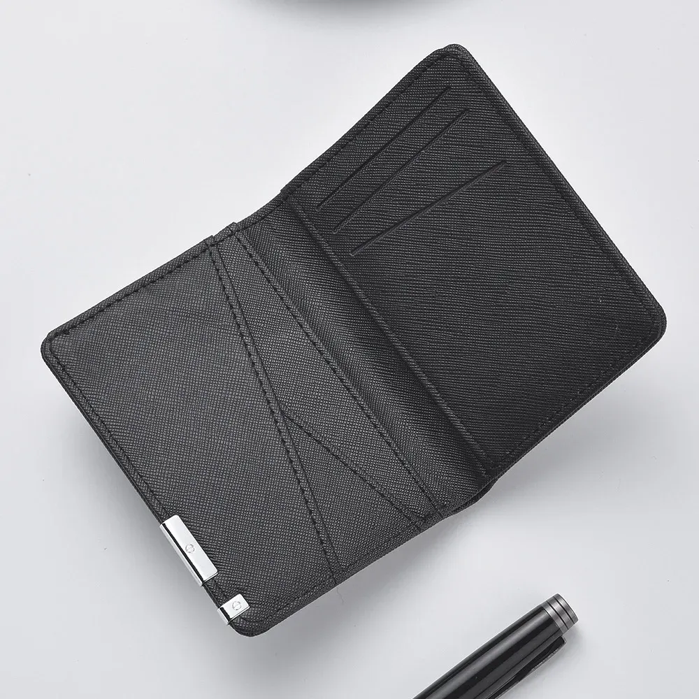 Portefeuille business en simili cuir noir