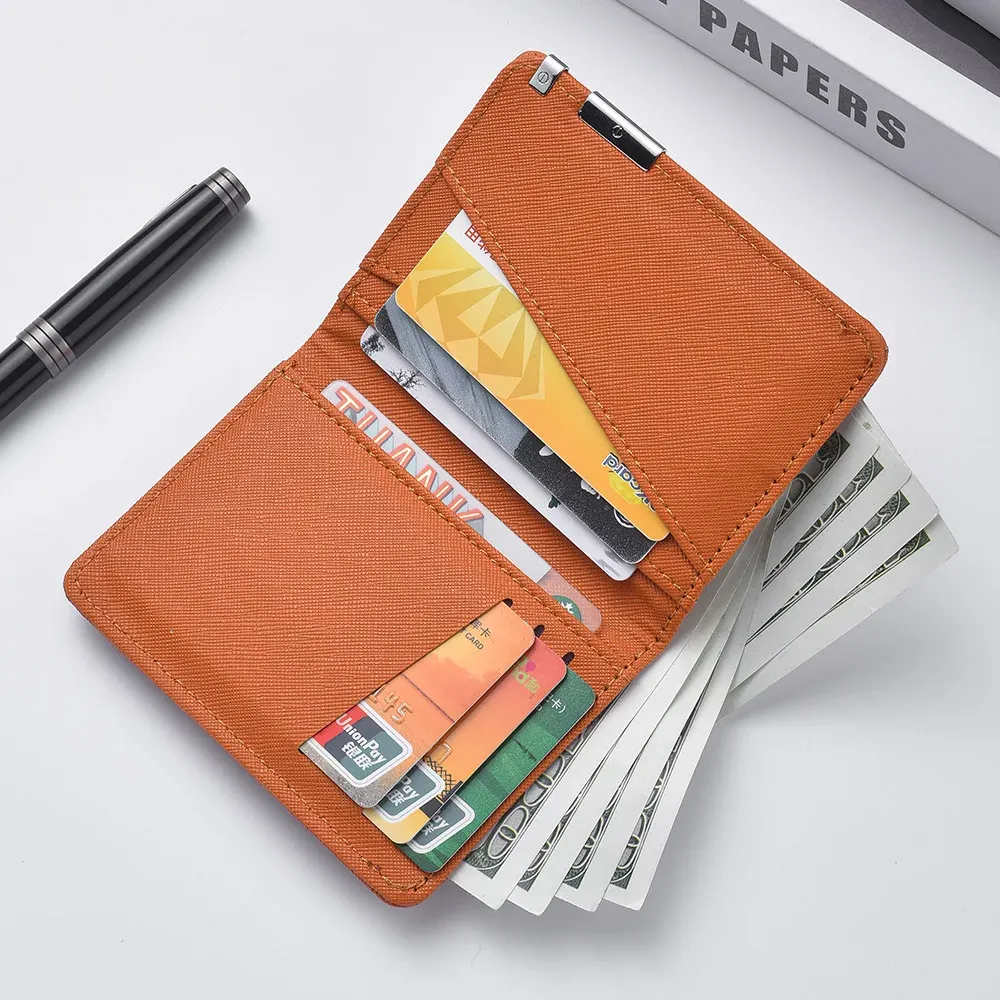 Portefeuille compact pour cartes et papiers