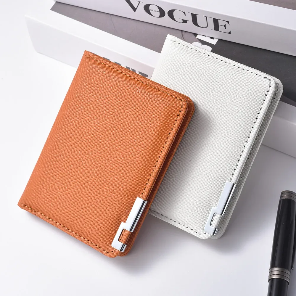 Portefeuille en simili cuir de style minimaliste