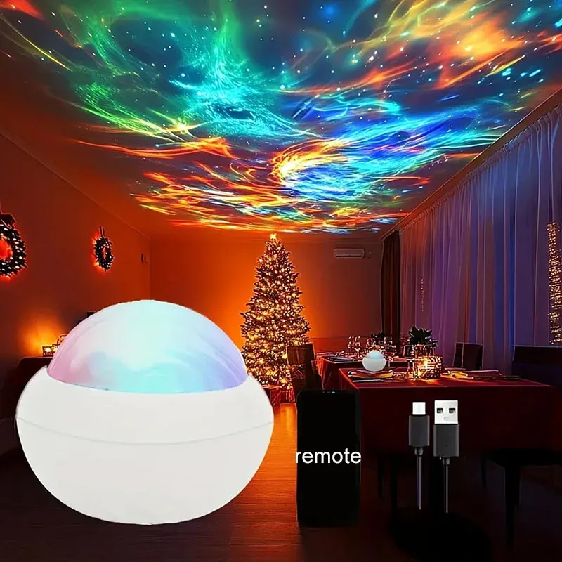 Projecteur à 360 degrés en action
