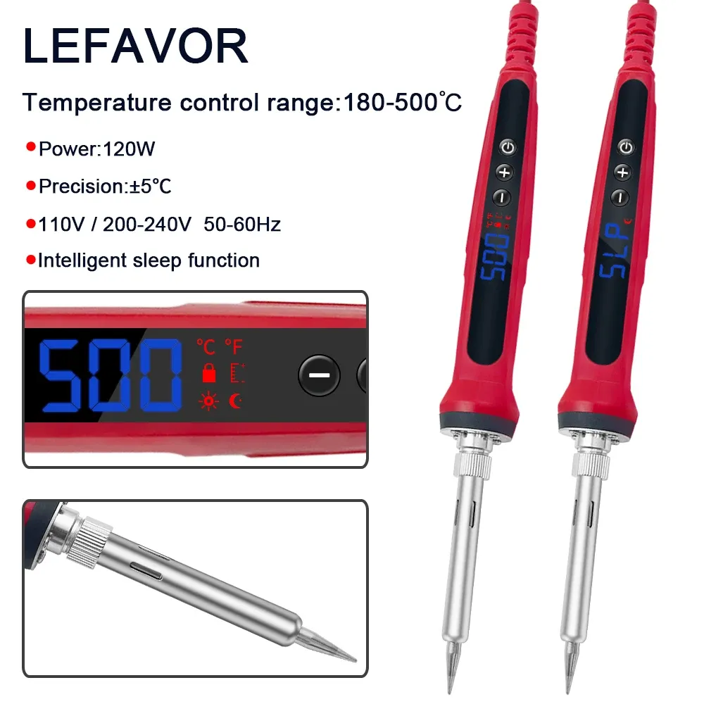 Kit de fer à souder numérique LCD