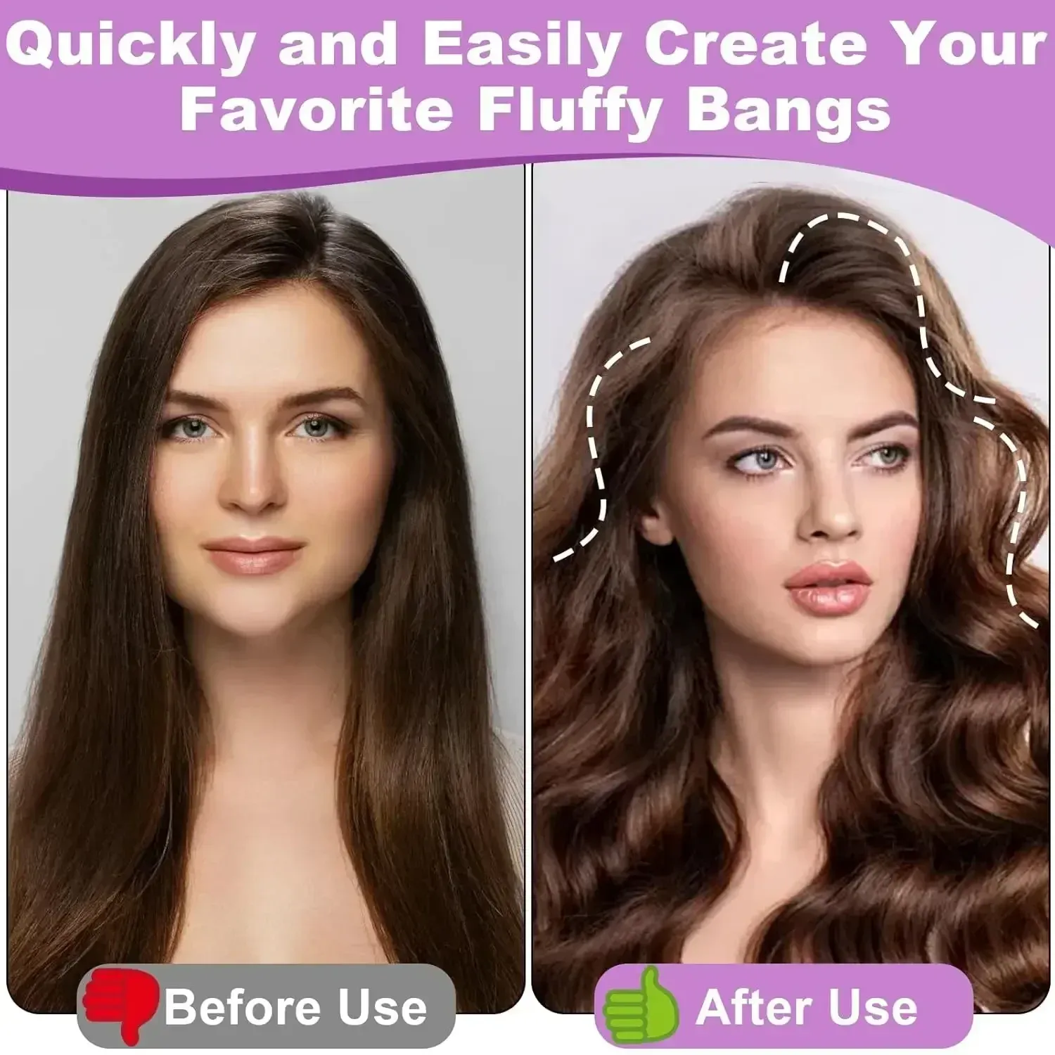 Pinces à cheveux volumisantes pour racines, vue d'ensemble
