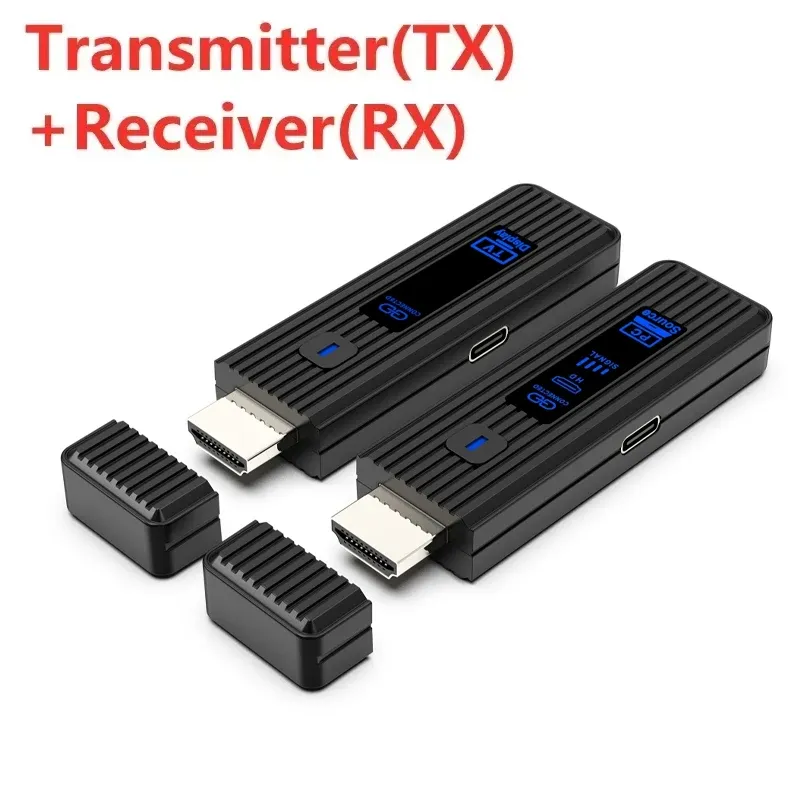 Kit d'extension émetteur-récepteur vidéo sans fil compatible HDMI, adaptateur dongle TV Stick pour caméra, PC et ordinateur portable, pour surveiller la télévision 15