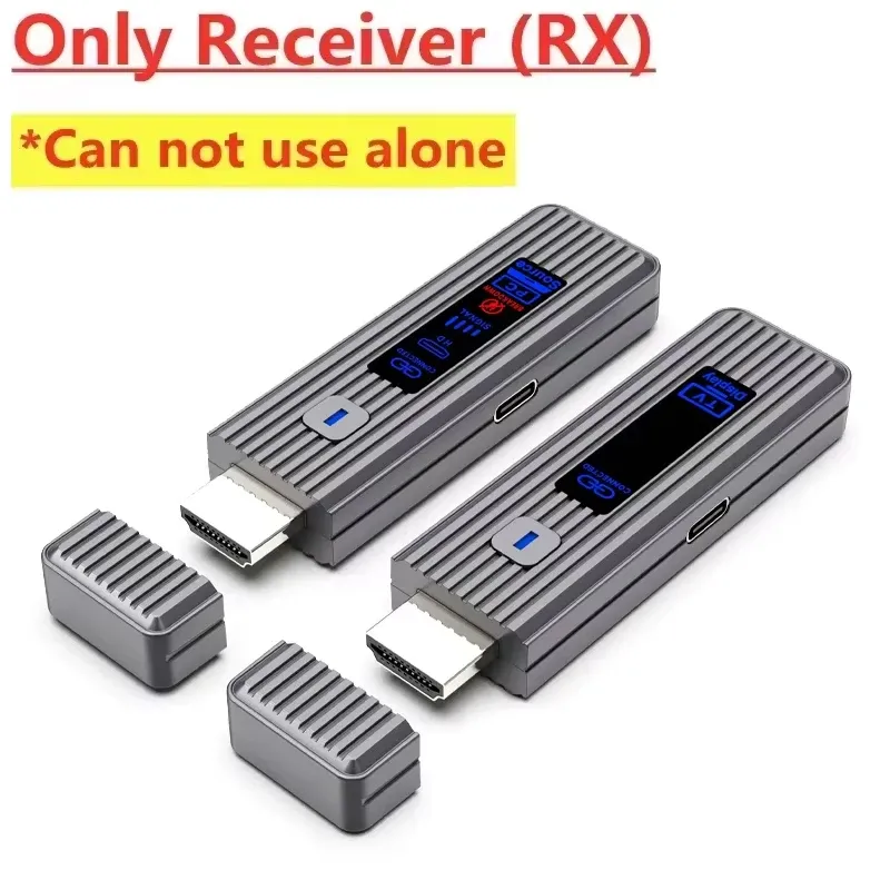 Kit d'extension émetteur-récepteur vidéo sans fil compatible HDMI, adaptateur dongle TV Stick pour caméra, PC et ordinateur portable, pour surveiller la télévision 12