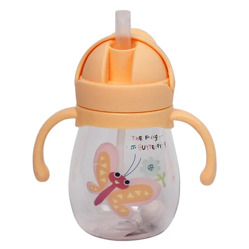Tasse à paille pour bébé anti-étouffement avec bec de canard et boule à gravité, pour nourrissons et enfants de maternelle 8