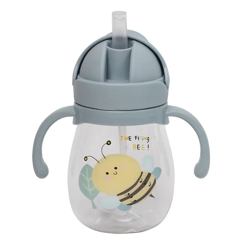 Tasse à paille pour bébé anti-étouffement avec bec de canard et boule à gravité, pour nourrissons et enfants de maternelle 7