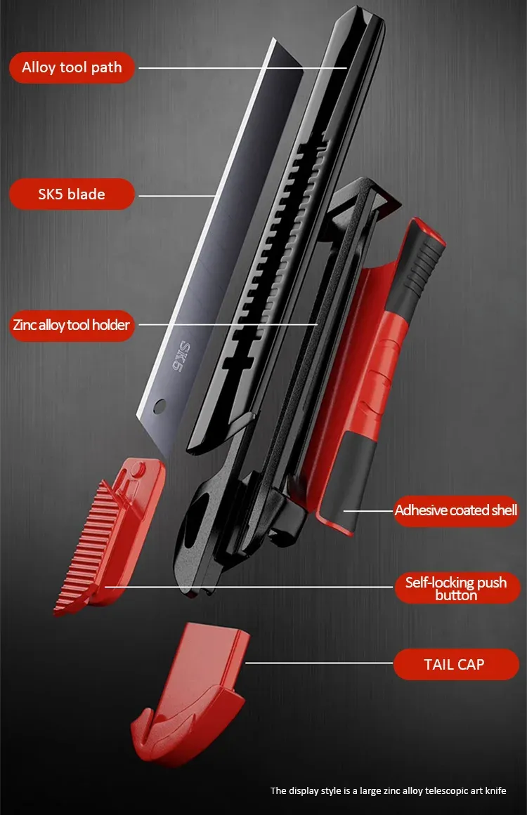 Lame rétractable du couteau utilitaire DELIXI