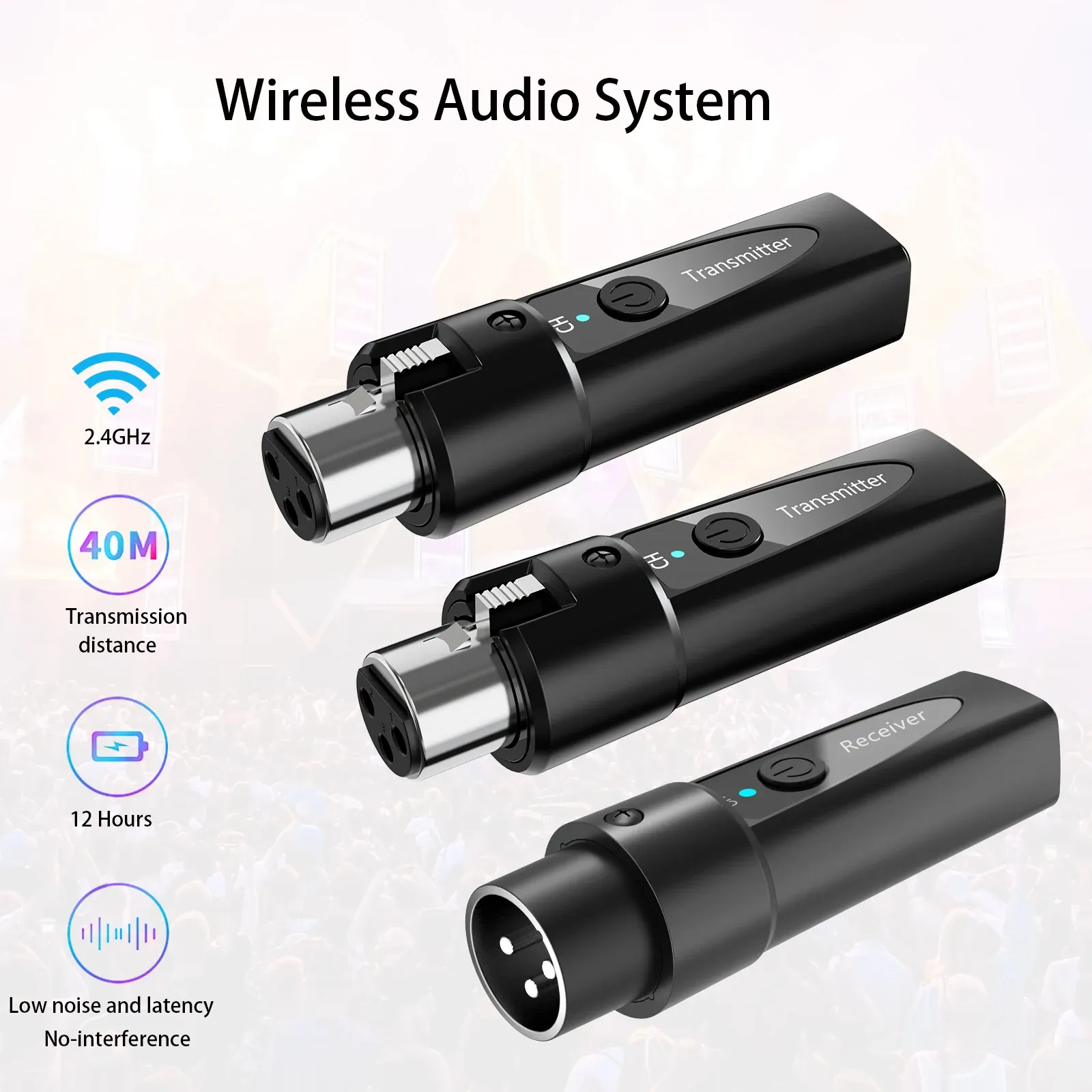 Utilisation du système sans fil avec microphone