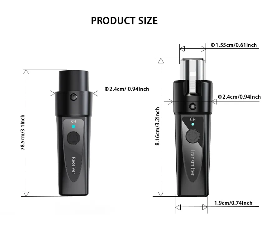 Accessoires du système de microphone sans fil