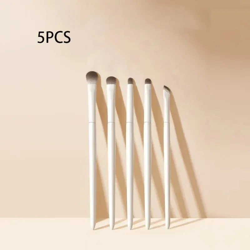 5/8/10 pièces Pinceaux de maquillage pour les yeux naturels, ensemble détail fard à paupières, pinceau de maquillage blanc ultra doux, outil de maquillage pour fard à paupières et eyeliner 7