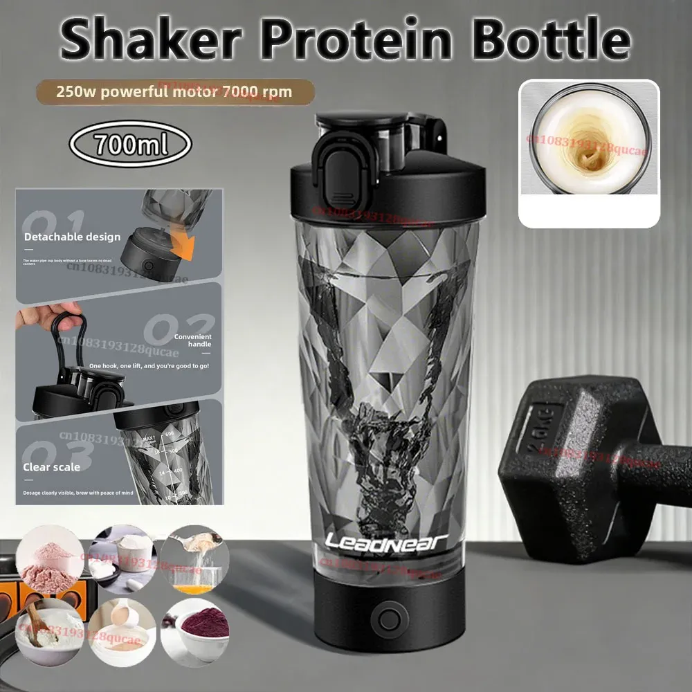 Shaker électrique portable 700 ml pour protéines et boissons 9