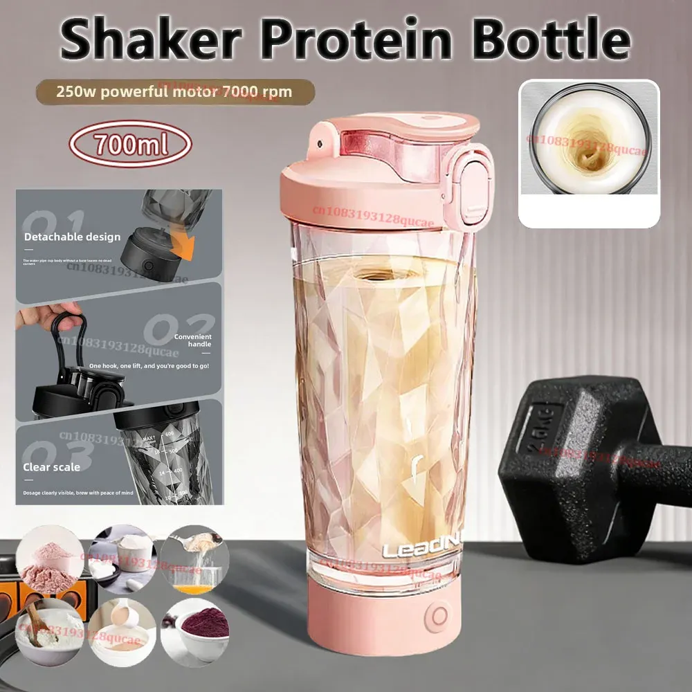 Shaker électrique portable 700 ml pour protéines et boissons 8