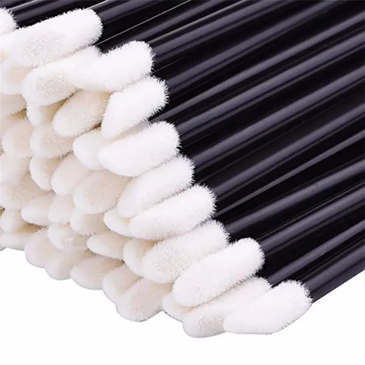 Pinceaux à lèvres doux (lot de 5, 50 ou 100) – Applicateurs cosmétiques pour rouge à lèvres, gloss et fard à paupières 5