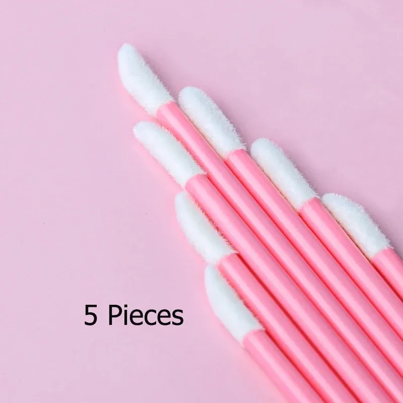 Pinceaux à lèvres doux (lot de 5, 50 ou 100) – Applicateurs cosmétiques pour rouge à lèvres, gloss et fard à paupières 7