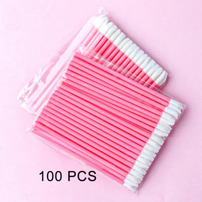 Pinceaux à lèvres doux (lot de 5, 50 ou 100) – Applicateurs cosmétiques pour rouge à lèvres, gloss et fard à paupières 12