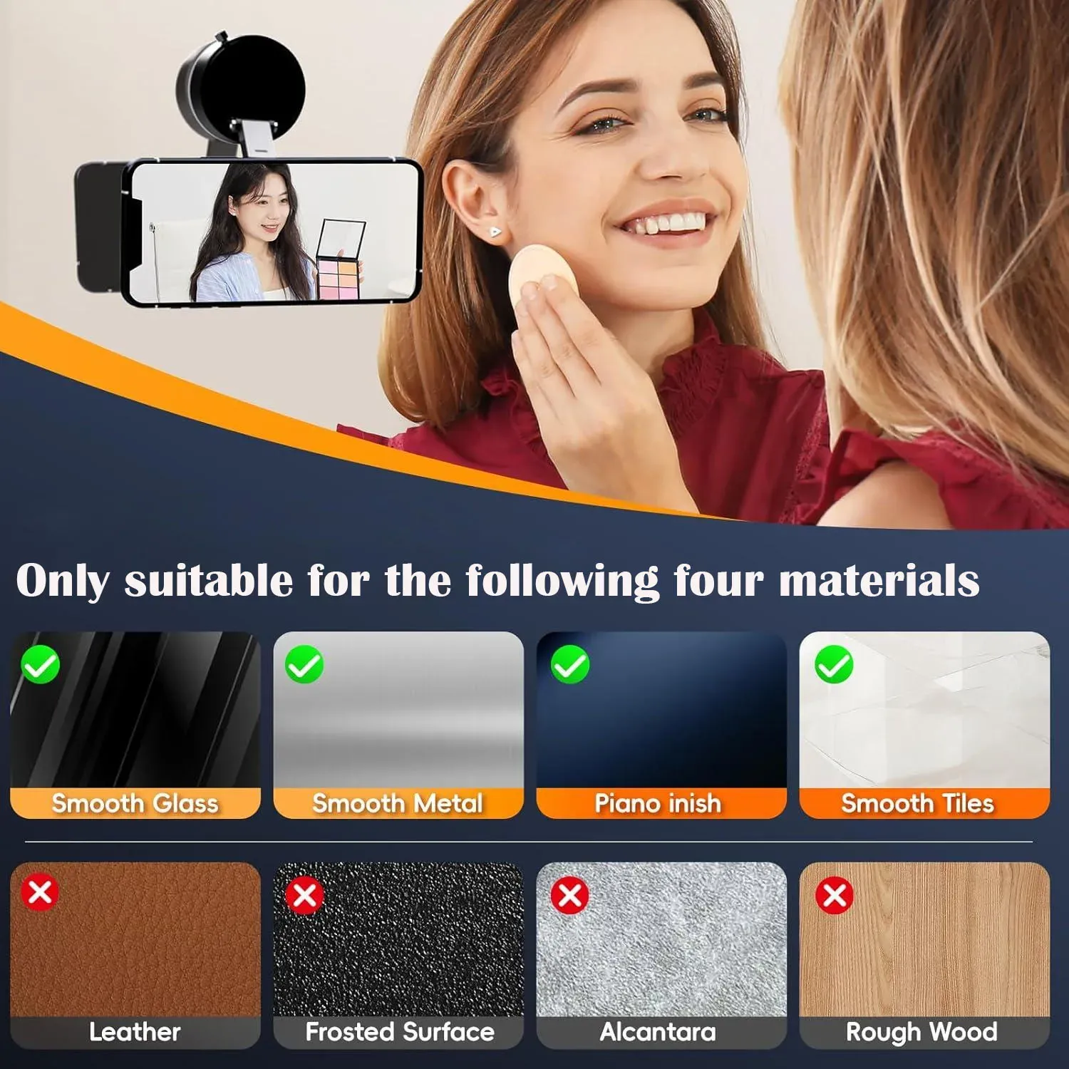 Support de téléphone magnétique à ventouse pour voiture, rotatif à 360°, compatible avec tous les smartphones 5
