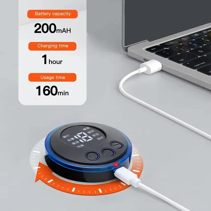 Masseur électrique EMS pour le cou, patch cervical mini pour le dos, stimulateur, coussin de massage, coussin en gel portable, électrodes fines 6