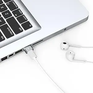 Adaptateur USB-C vu sous un autre angle
