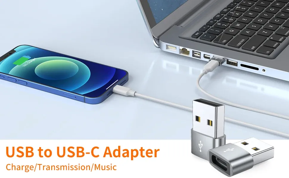 Adaptateur USB-C vers USB pour recharge et connexion d'appareils