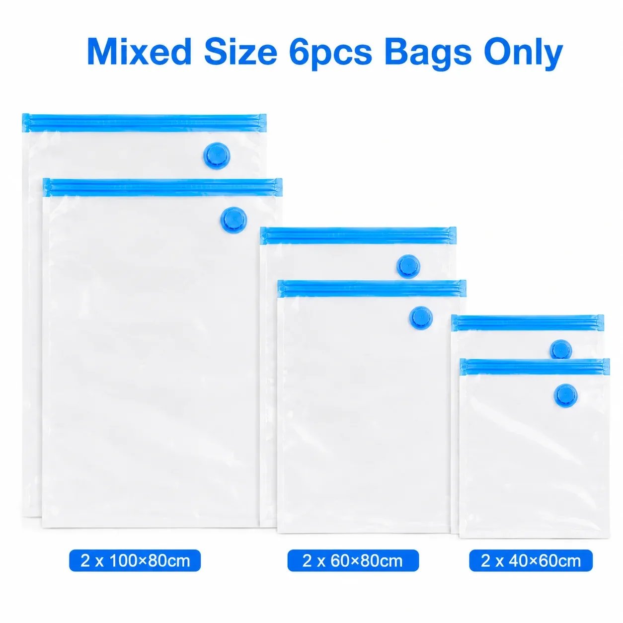 Sacs de rangement sous vide pour vêtements, assortiment de tailles, organiseur de voyage avec pompe électrique en option 12