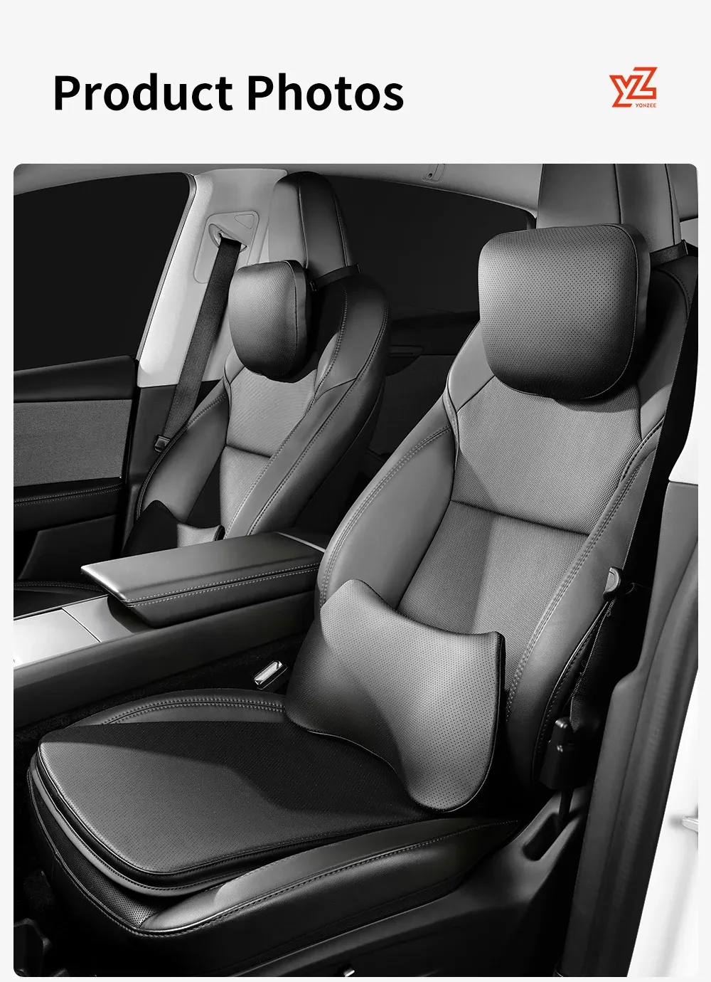 Coussin de confort pour Tesla, finition premium