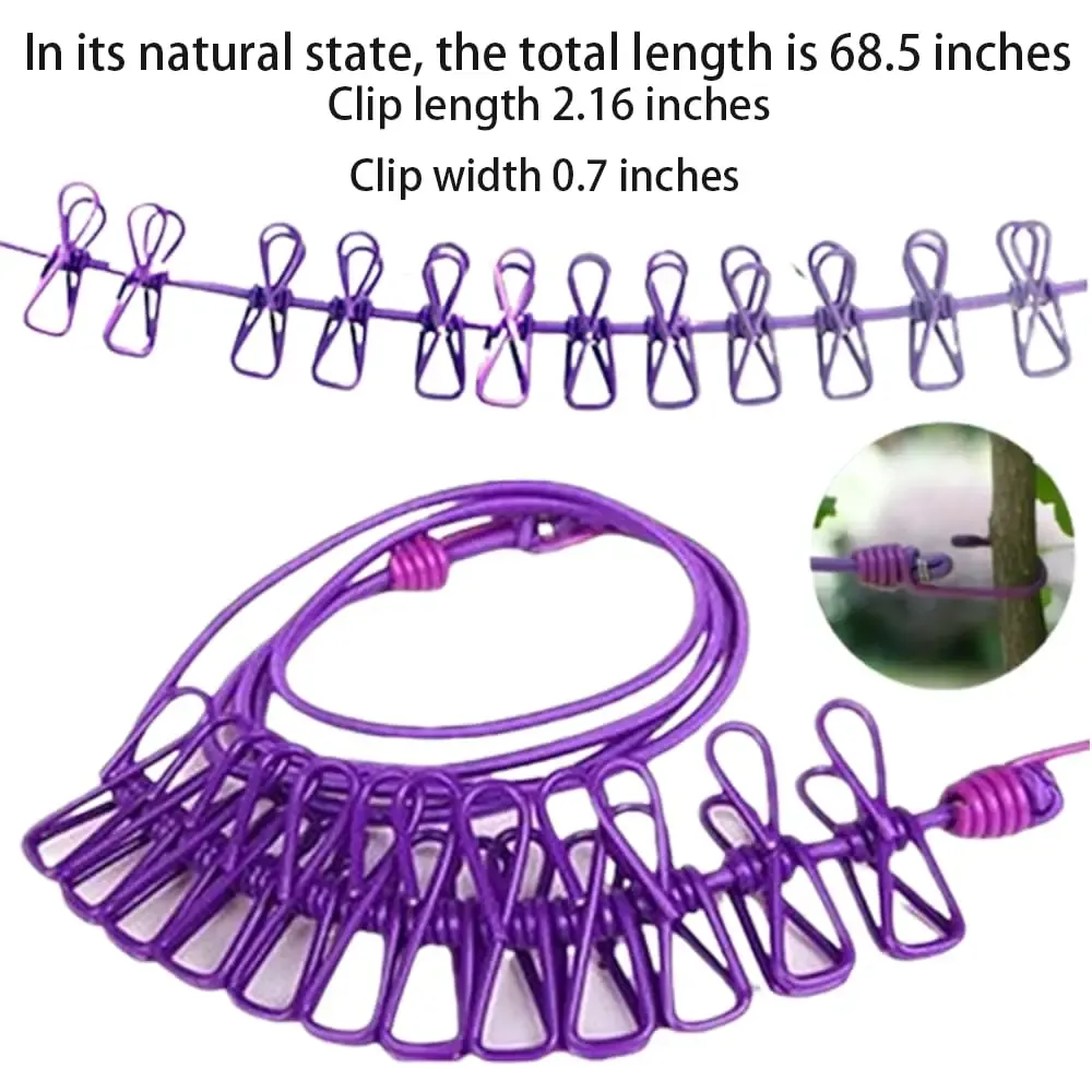 Corde à linge portable, usage en voyage