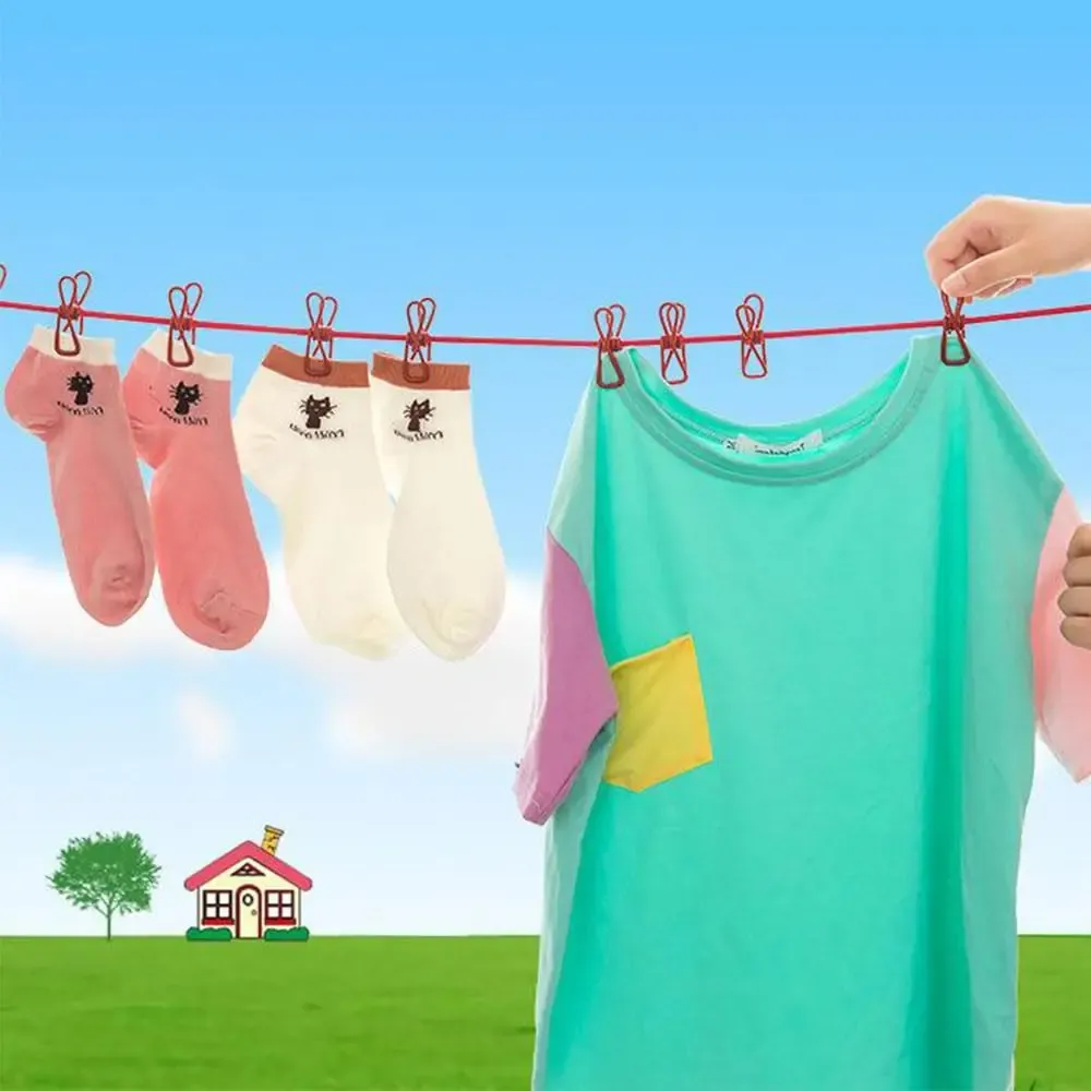 Détail de la corde à linge portable