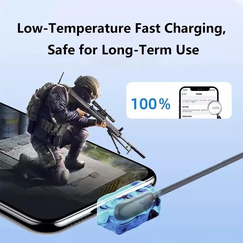 Câble de charge rapide 100 W coudé à 90 degrés USB-C, câble de données pour téléphone portable, compatible Samsung 5